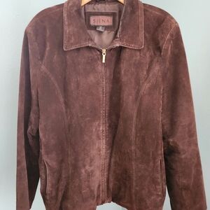 Women's Brown Suede Jacket